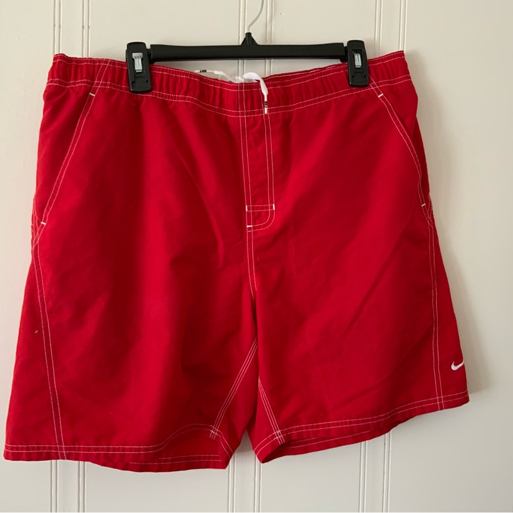 Nike Men's Vibrant Red Swim Trunks